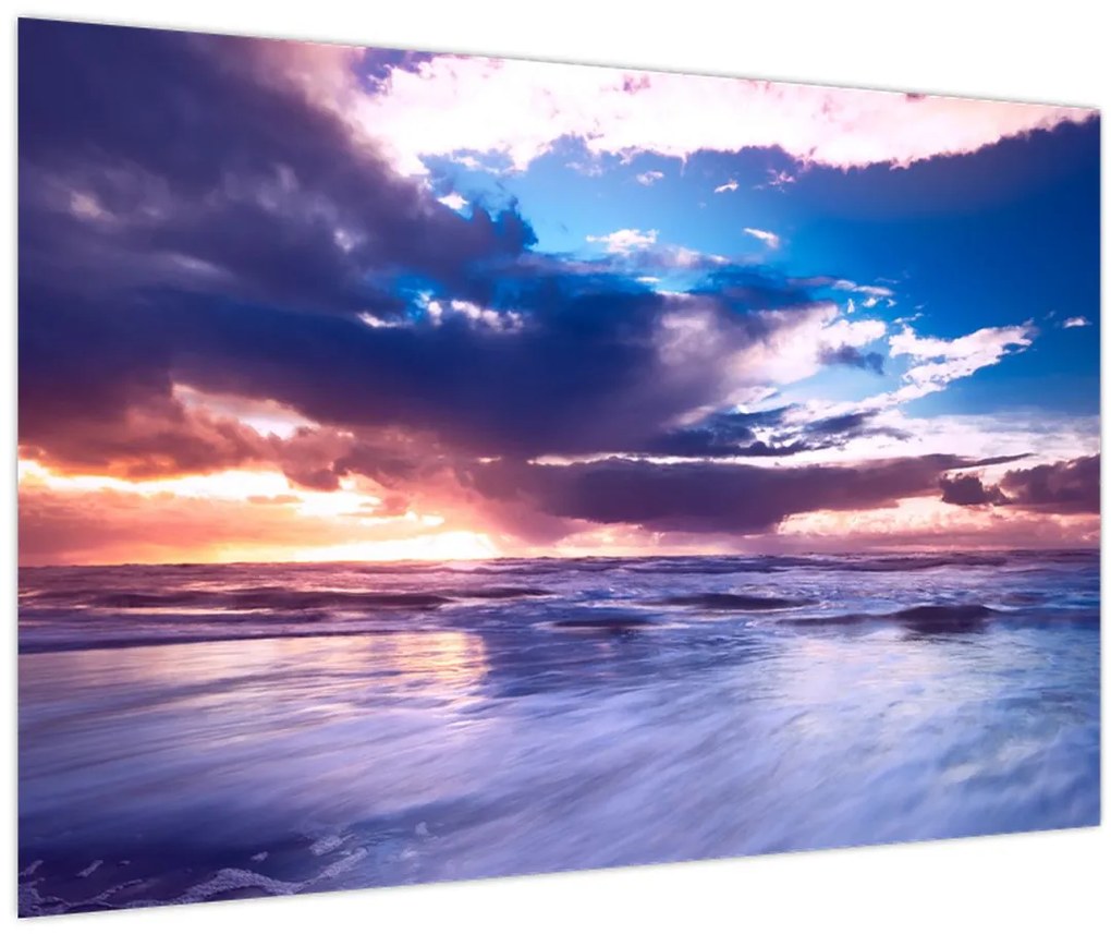 Obraz - Západ slnka pri mori (90x60 cm)
