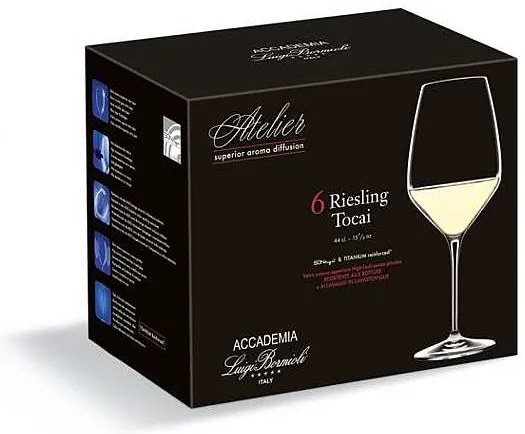 Luigi Bormioli Poháre na víno ATELIER Riesling 440 ml, 6 ks