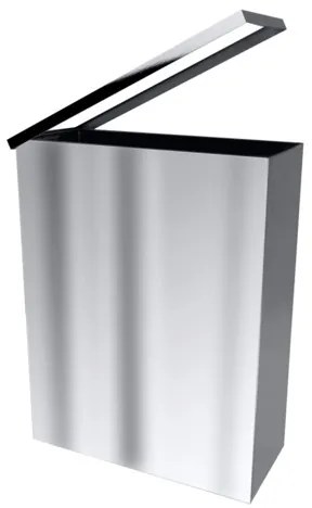 Bemeta Hotelové vybavení odpadkový kôš nástenný 25 l nehrdzavejúca oceľ lesk 125115041 KOSZAV25NRZL