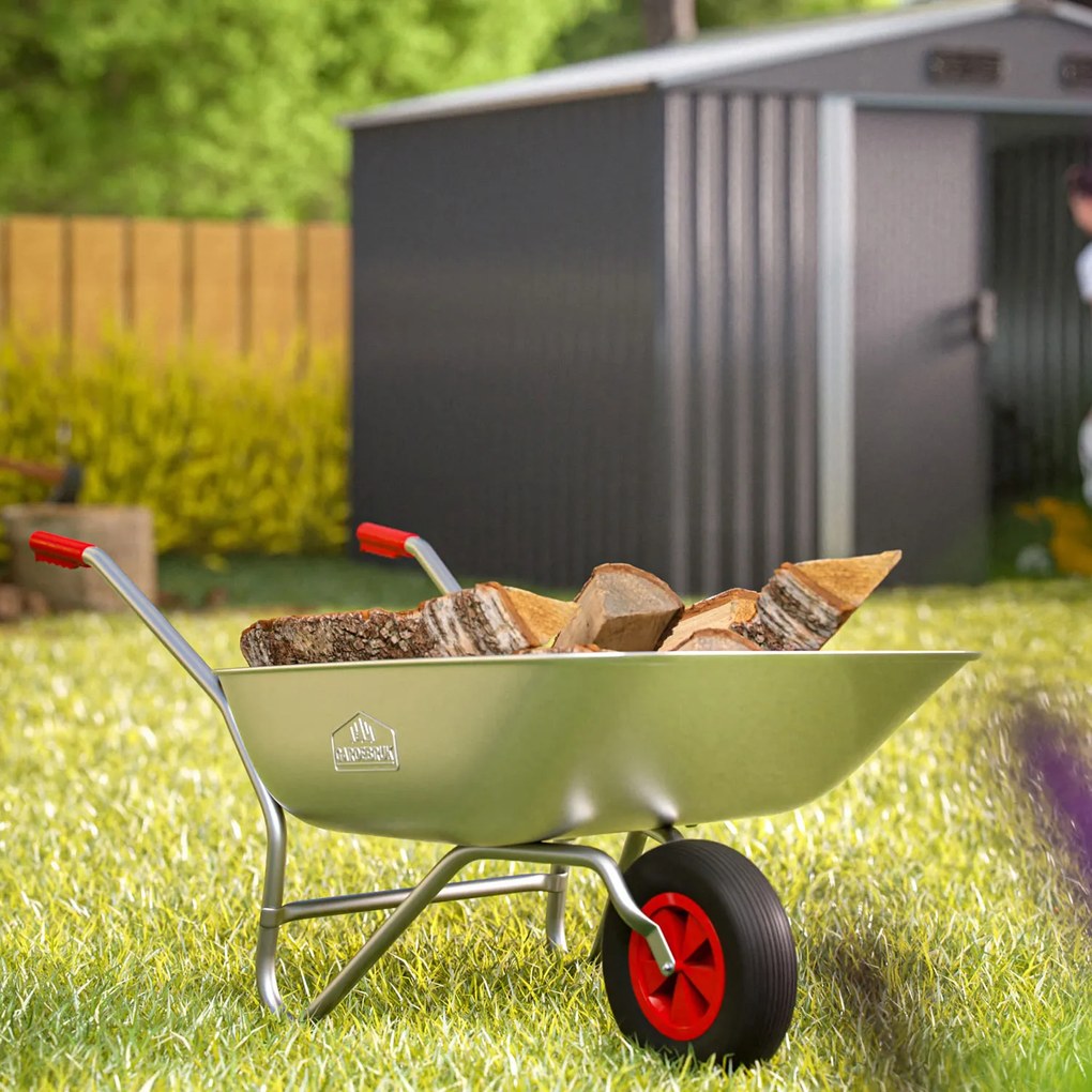 Fúrik LARRY pozinkovaný, max. kapacita 80l/100kg, strieborná/čierna Gardebruk