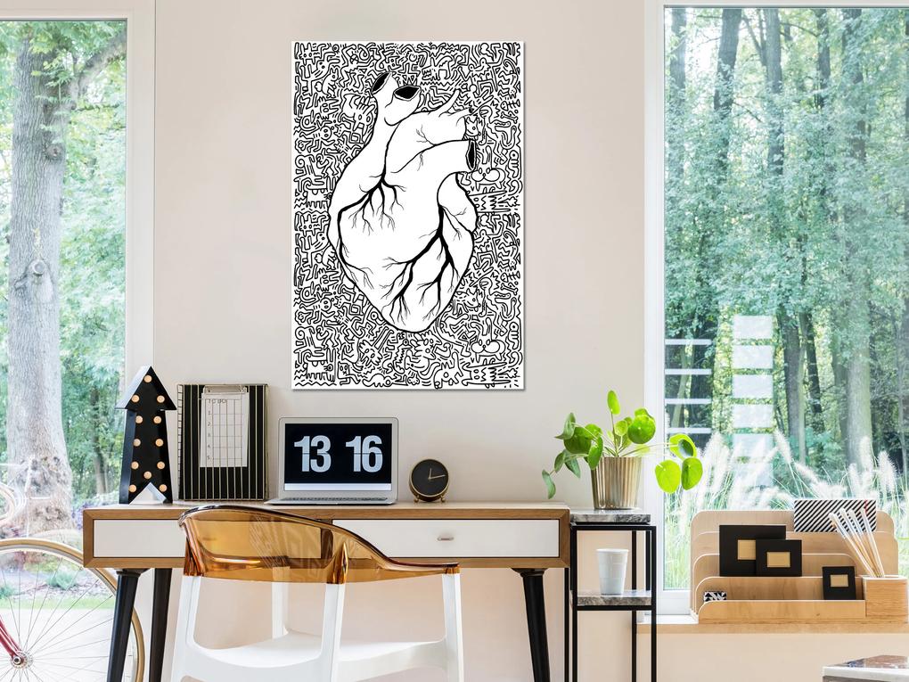 Artgeist Obraz - Clean Heart (1 Part) Vertical Veľkosť: 20x30, Verzia: Na talianskom plátne