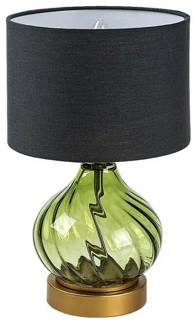 Rabalux 74033 dekoratívna stolná lampa Pirelo, E14, 1x max. 25W, fľaškovo zelená