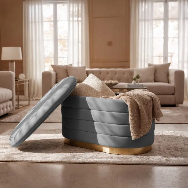 Taburetka BELLA grafitová