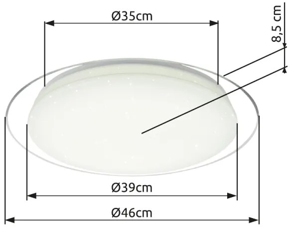 Globo 41310-30 - LED Stmievateľné stropné svietidlo OPTIMA LED/30W/230V + DO