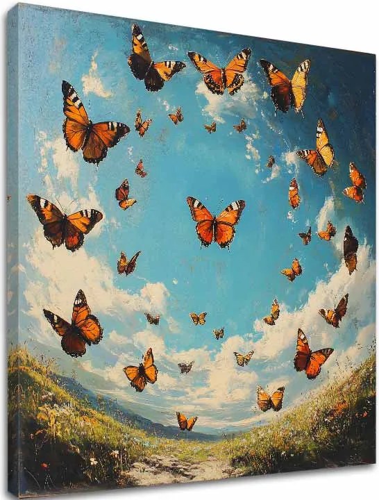 Obraz Kruh Motýľov - Harmónia v Prírode