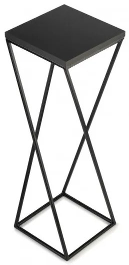 Stojan na kvety LOFT 70x24 cm čierna