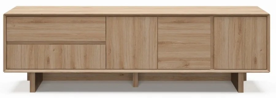 TV stolík v dekore duba v prírodnej farbe 180x55x45 cm Carpi – Marckeric