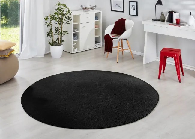 Koberec Hanse Home Fancy čierny kruh