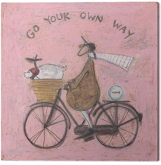 Obraz na plátne Sam Toft - Go Your Own Way, (30 x 30 cm)