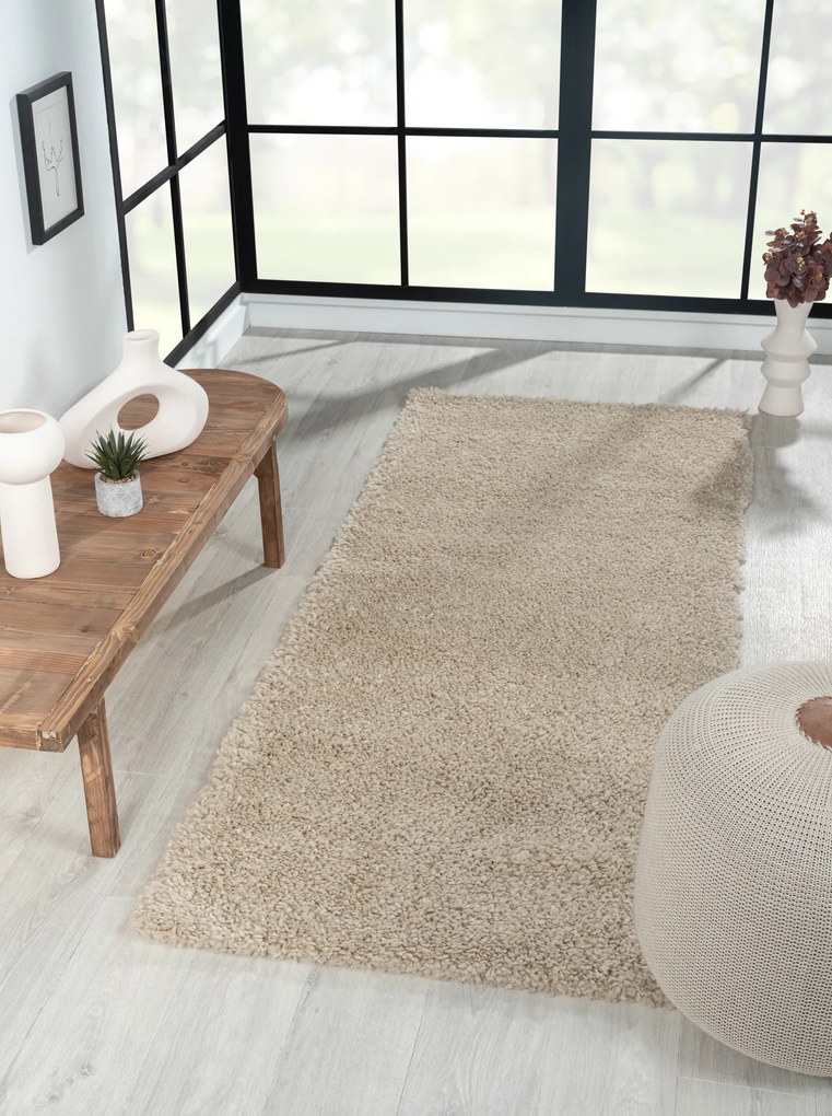 Behúň My Shaggy beige, 80x200, béžová, chodba / predsieň, My Flair