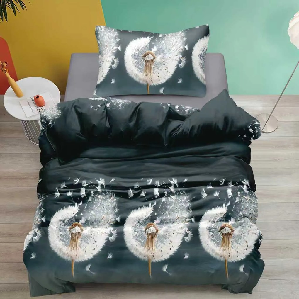 Bavlnené obliečky DARNELLE tmavo sivé Rozmer obliečky: 70 x 90 cm | 140 x 200 cm