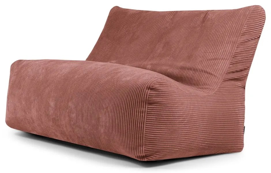 Menčestrový sedací vak v tehlovej farbe Sofa Seat Lounge – SLOWDOWN