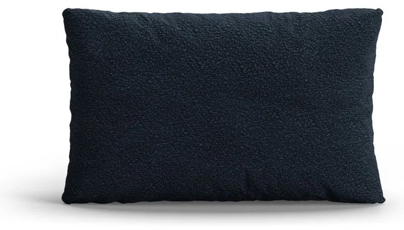 Tmavomodrý vankúš na gauč z textílie buklé Poppy – Micadoni