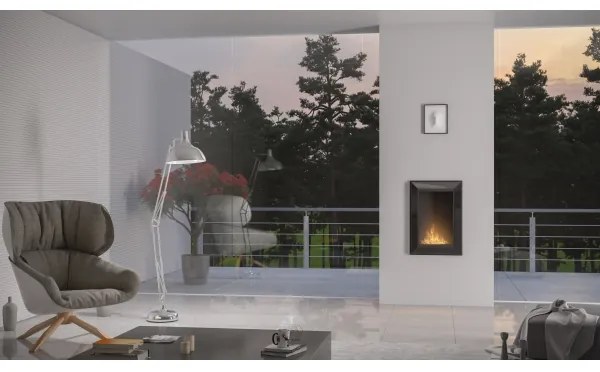 InFire - Vstavaný BIO krb 79x55 cm 3kW čierna