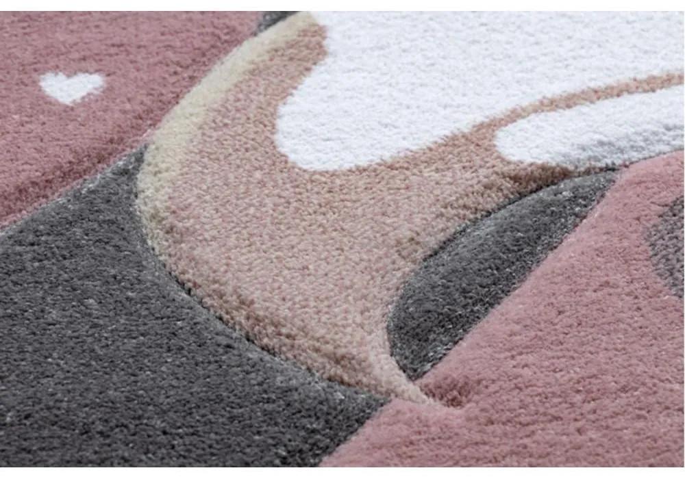 Detský kusový koberec Plameniak ružový 200x290cm