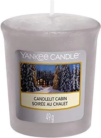 Yankee Candle Votívna sviečka Yankee Candle - Candlelit Cabin