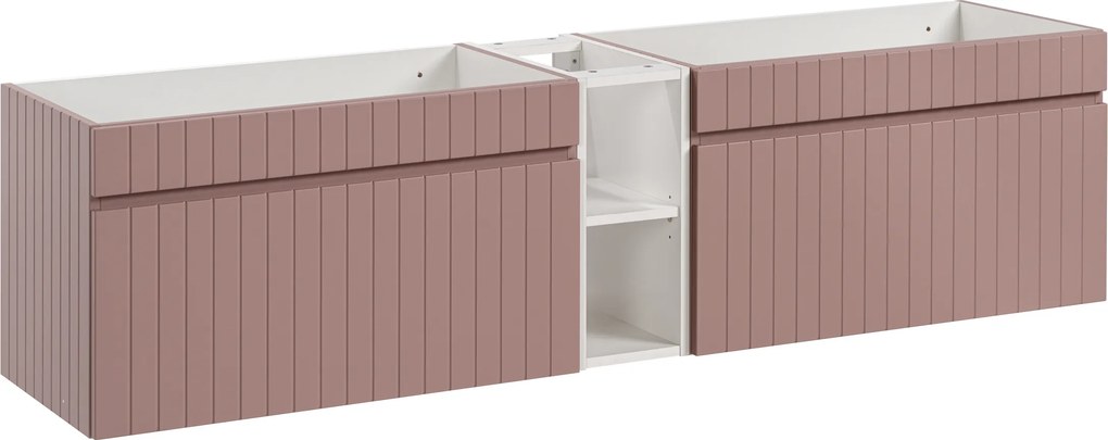 Comad Kúpeľňová skrinka pod umývadlo set Iconic Rose 180 antická ružová/biela