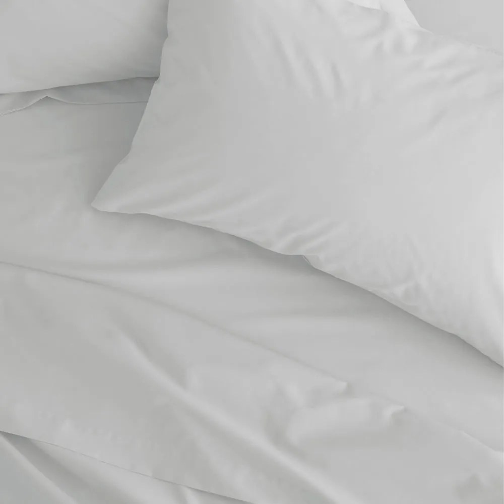 Biela napínacia perkálová plachta 135x190 cm Easy Iron Percale – Catherine Lansfield