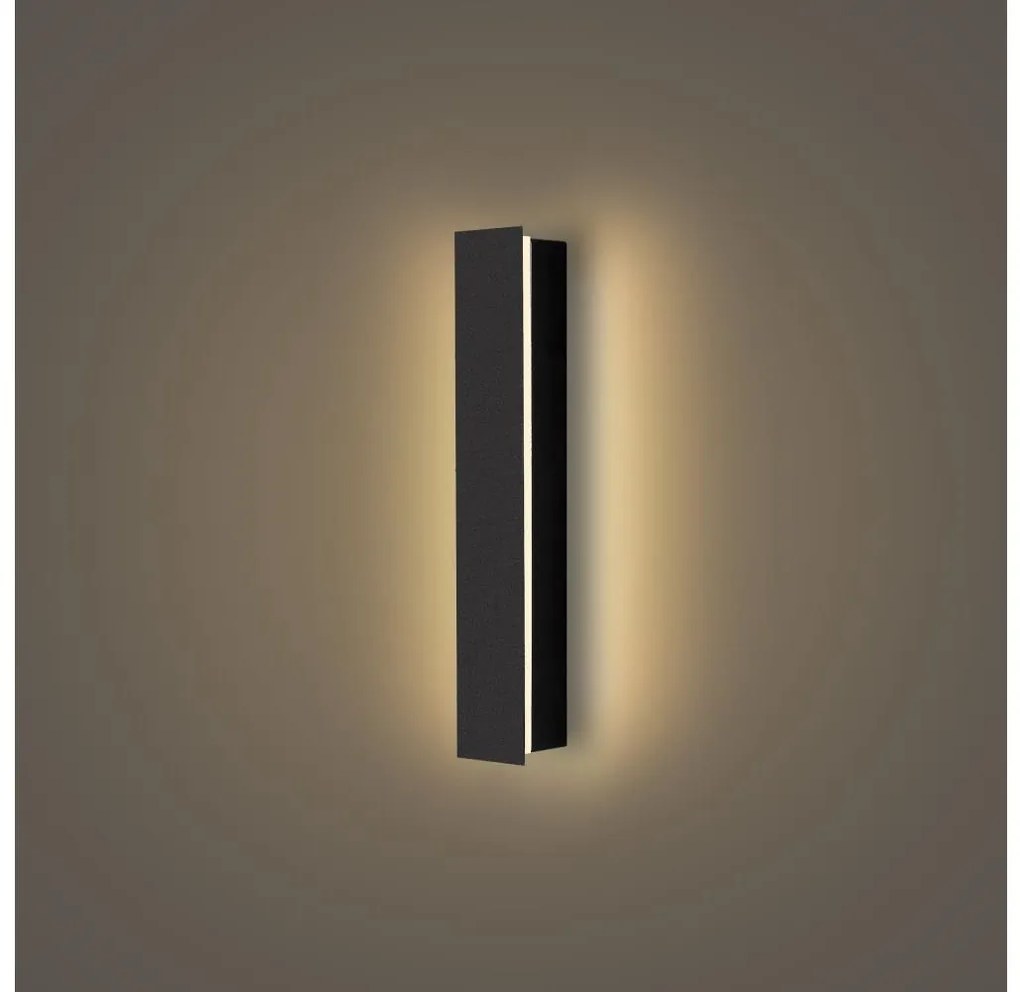Brilagi - LED Vonkajšie nástenné svietidlo LINEAR LED/8W/230V 3000K IP65 čierna