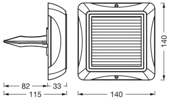 Ledvance - LED Solárna lampa ENDURA STYLE SOLAR LED/1,2W/3,7V IP65