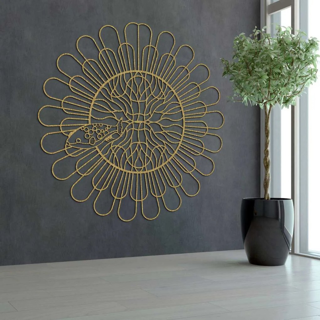 SENTOP | Unikátna 3D Mandala Ryba Premeňte svoju stenu na umenie I SENTOP PR0348