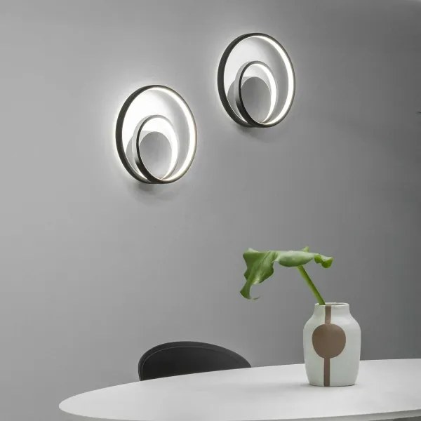 Ideal Lux - LED Nástenné svietidlo OZ LED/26W/230V CRI 90 čierna