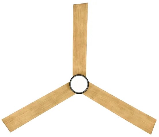 Lucci air 21610449-LED Stmievateľný ventilátor CLIMATE 1xGX53/12W/230Vhnedá/chróm