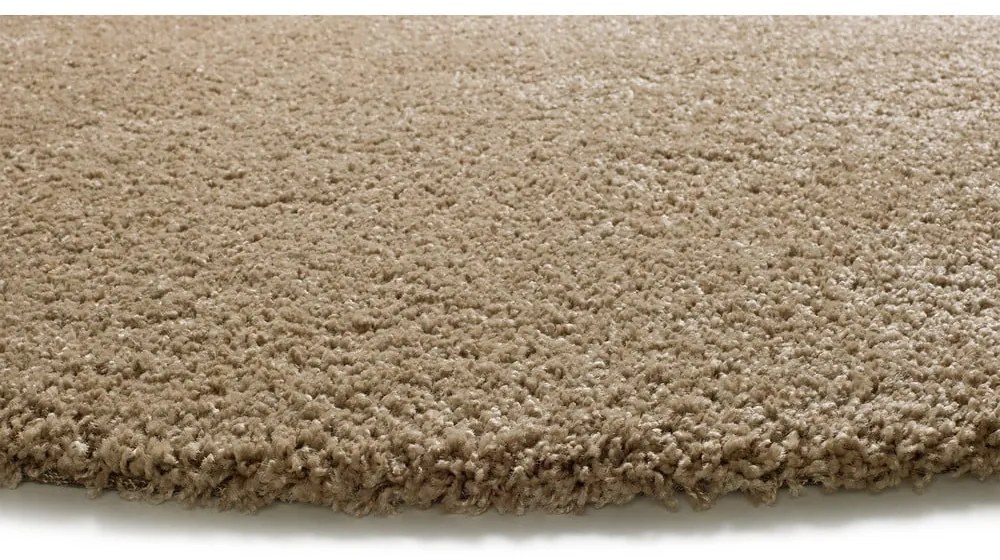 Svetlohnedý okrúhly koberec ø 130 cm Norge – Universal