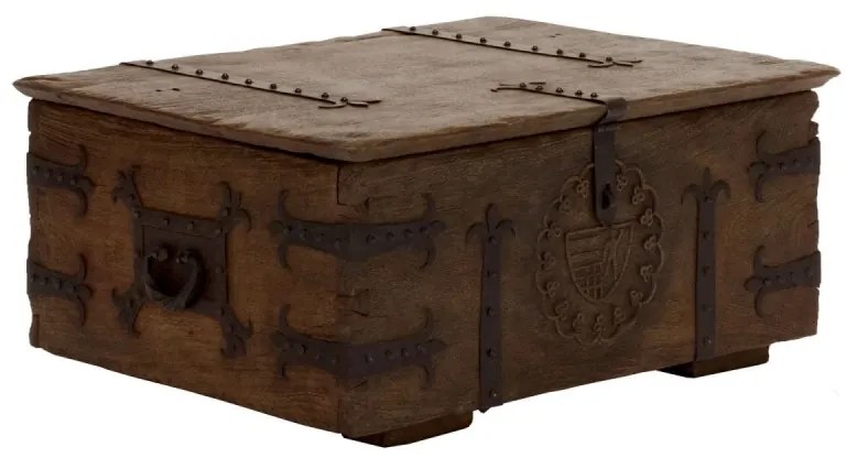 furniture-nabytek.cz - Masívny konferenčný stolík Aladin z mangového dreva, voskovaný, hnedý – 92×70×40 cm