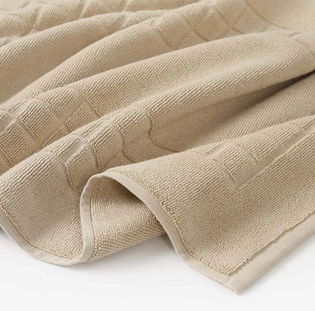 Goldea kúpeľňová froté predložka mozaika – béžová 50 x 70 cm