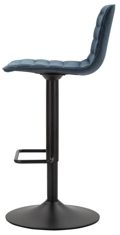 Barová stolička s nastaviteľnou výškou v petrolejovo-čiernej farbe (výška sedadla 61 cm) Malia – Mauro Ferretti