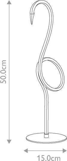 Elstead FLAMINGO-TL-PNK - LED stolová lampa FLAMINGO LED/6W/230V 3000K ružová