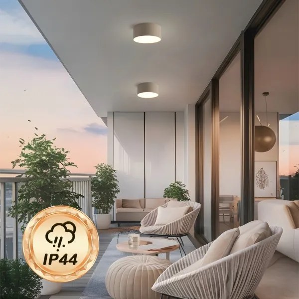 BRILAGI - LED Vonkajšie stropné svietidlo FORIS LED/20W/230V pr. 15 cm béžové IP44