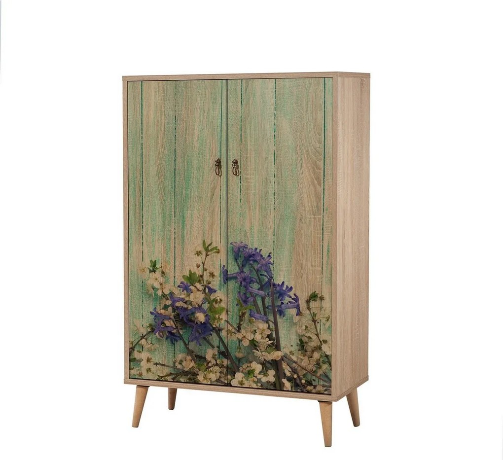 Skrinka Mega Sonoma Oak Flowers I