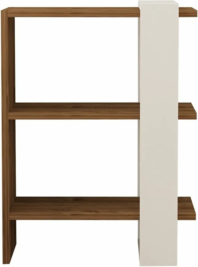 Knižnica Gaye Walnut White