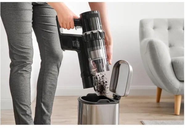 Sencor - Bezdrôtový tyčový vysávač 2v1 250W/2200 mAh čierna