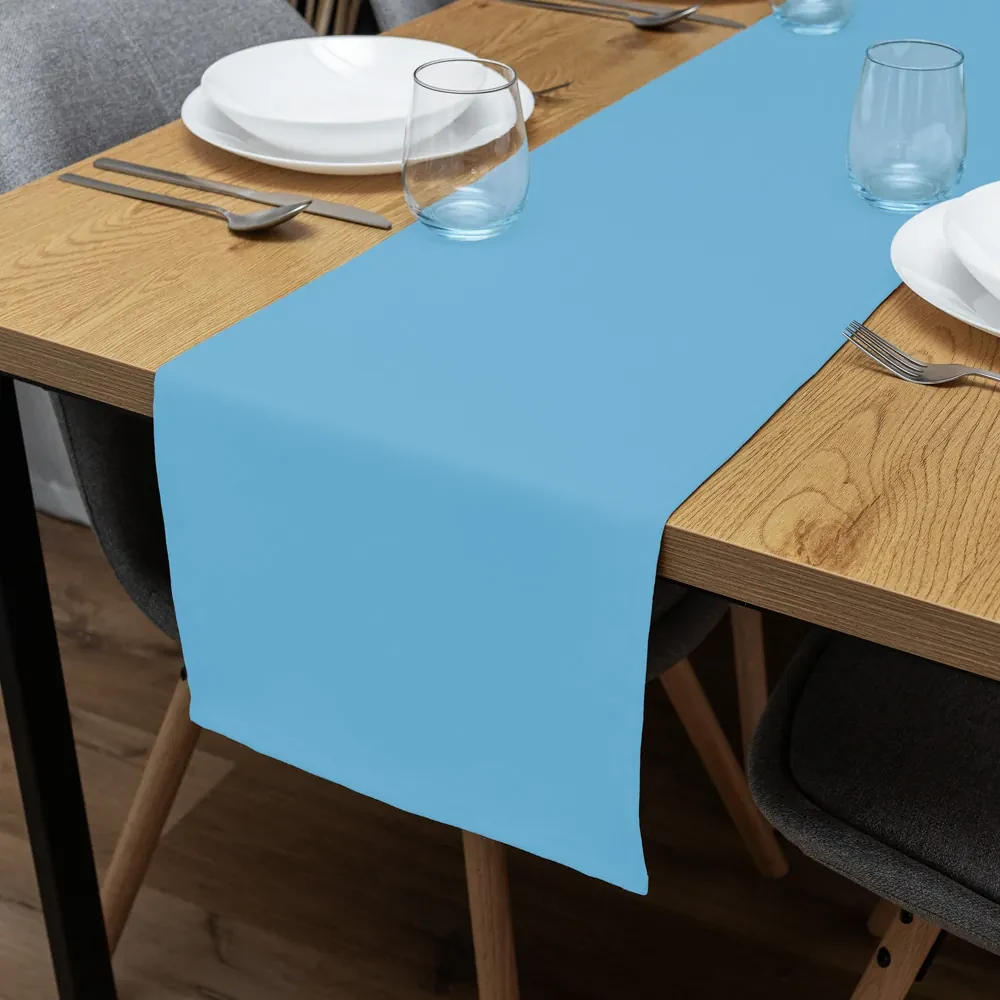 Biante Dekoračný behúň na stôl Rongo RG-065 Svetlo modrý 35x120 cm