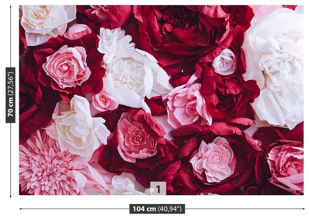 Fototapeta Vliesová Papierové ruže 250x104 cm