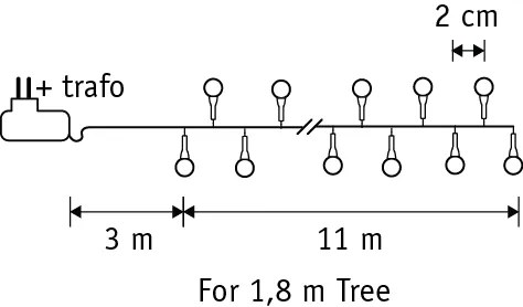 Vianočné svetelná reťaz zelená s 550 LED diódami biela 14m IP44 - Comet