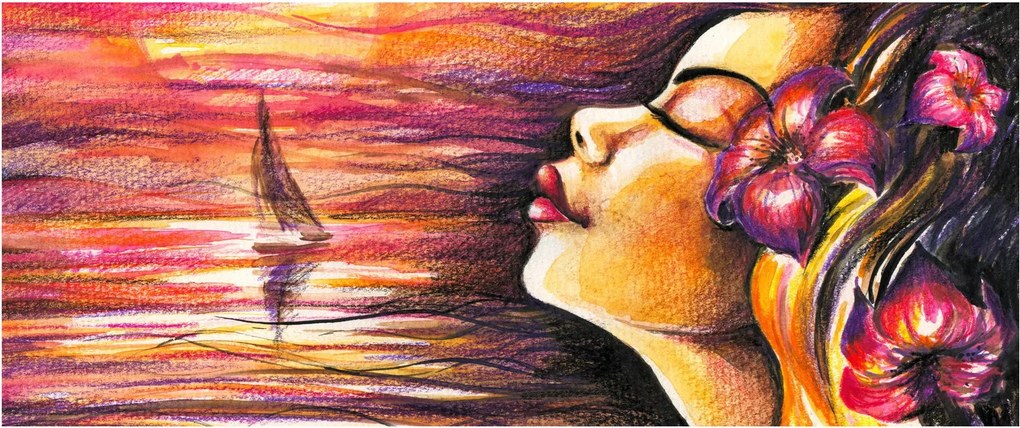 Obraz - Spomienky na leto (120x50 cm)
