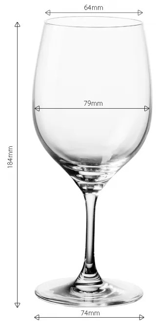 Poháre na biele víno 310 ml set 4 ks - Anno Glas Lunasol META Glass - 322080