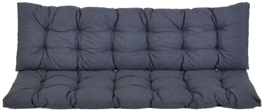 Podložka pod lavicu PREMIUM 180 x 45 cm, tmavosivá