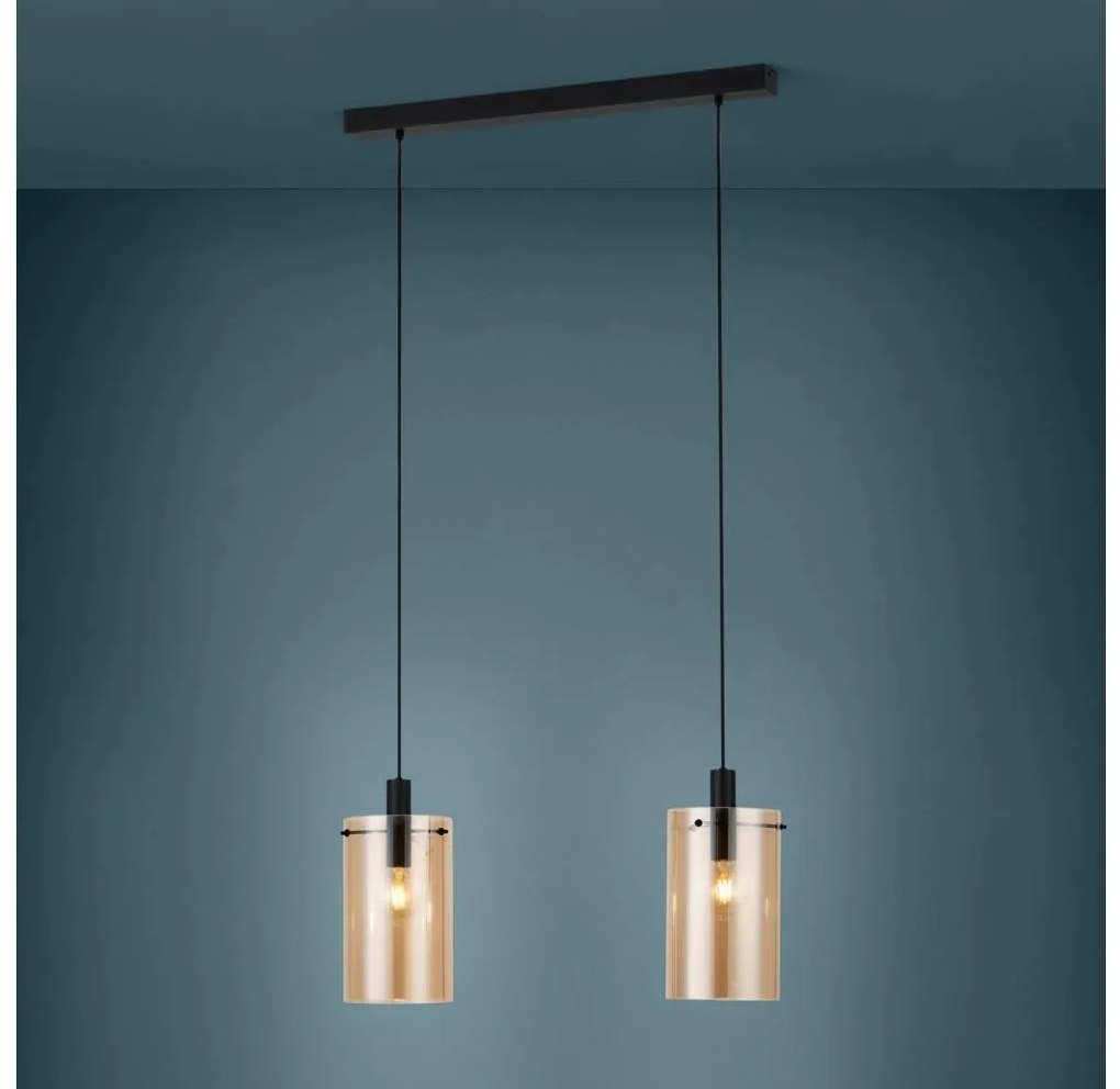 Eglo 39538 - Luster na lanku POLVERARA 2xE27/40W/230V