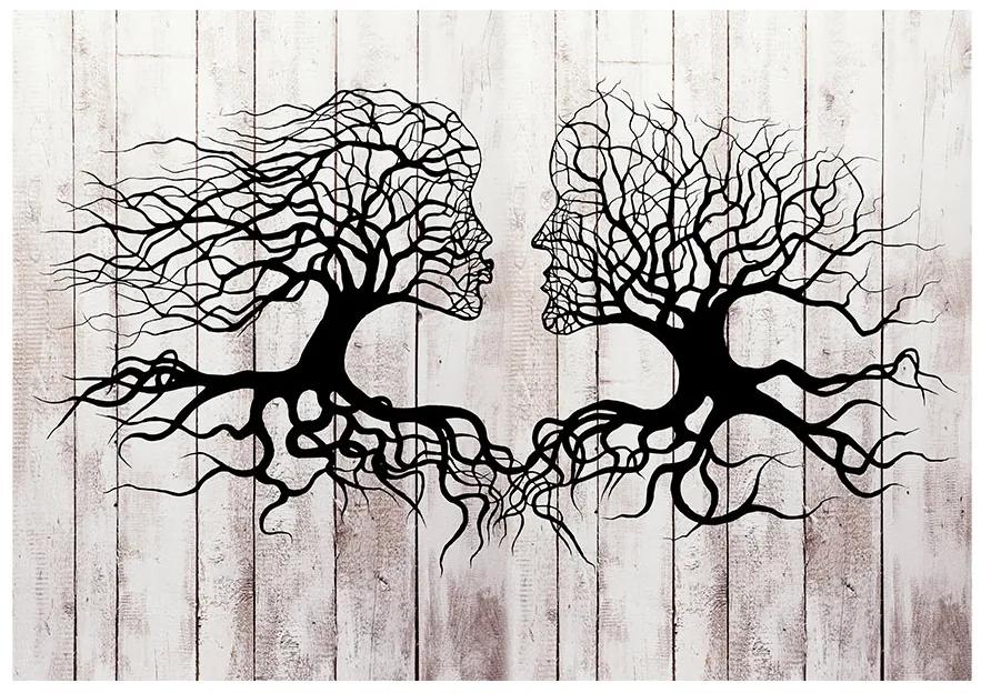 Artgeist Fototapeta - A Kiss of a Trees Veľkosť: 100x70, Verzia: Standard