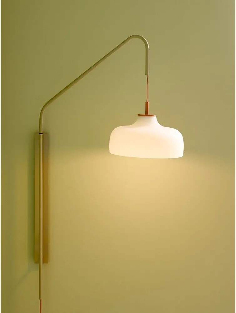 Biele/béžové nástenné svietidlo do zásuvky ø 29 cm Current – Hübsch