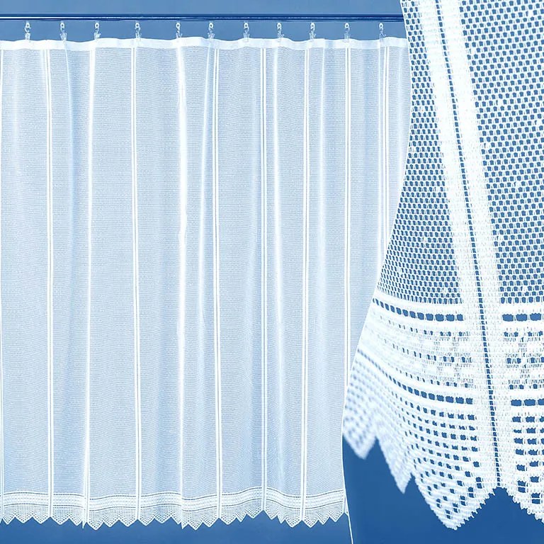 Goldea žakárová záclona - prúžky - metráž 150 cm