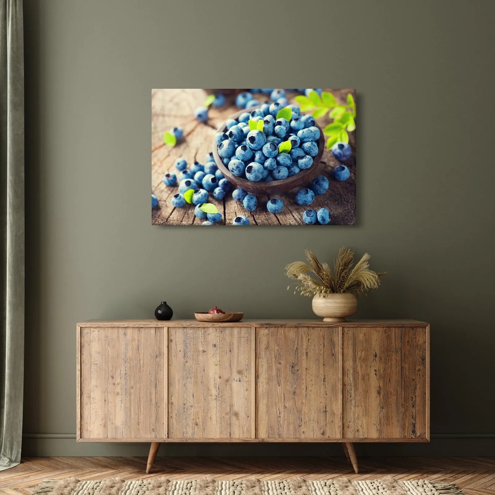 Obraz - Čučoriedky (90x60 cm)