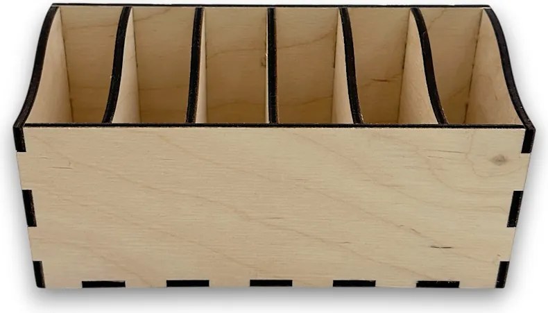 usporadejto.cz Pastelkovník L VASKY, 20 x 8 x 10 cm, s označením farieb