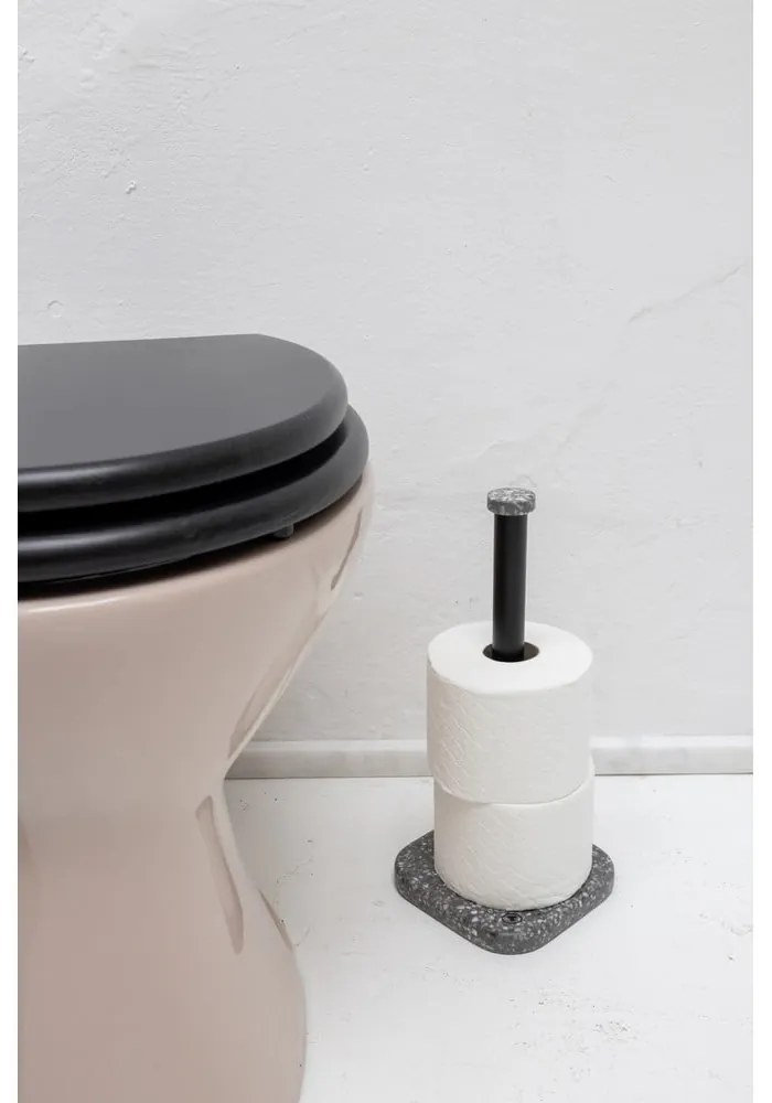 Sivý stojan na toaletný papier z polyresínu Tom Tailor T-Terrazzo – Wenko