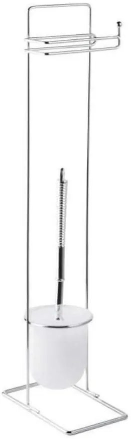 Stojan na WC kefu a toaletný papier Square 07559 Basic Bisk